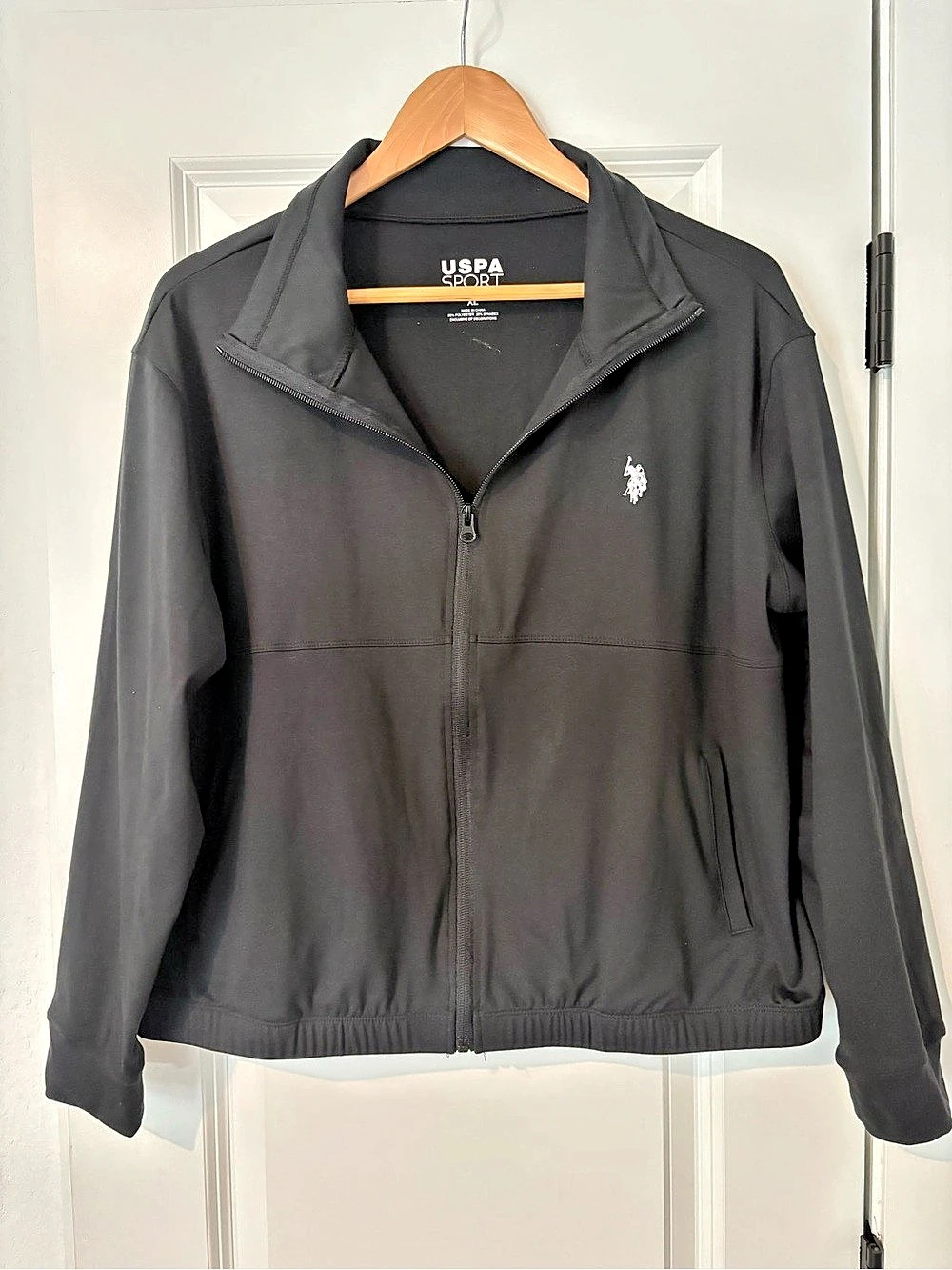 NWOT USPA Sport Black Full-Zip Jacket